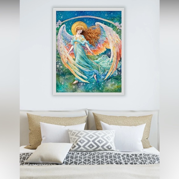 Heavenly Angel - Celestine, Angel of Stillness and Grace Fine Art Print - Picture 6 of 12
